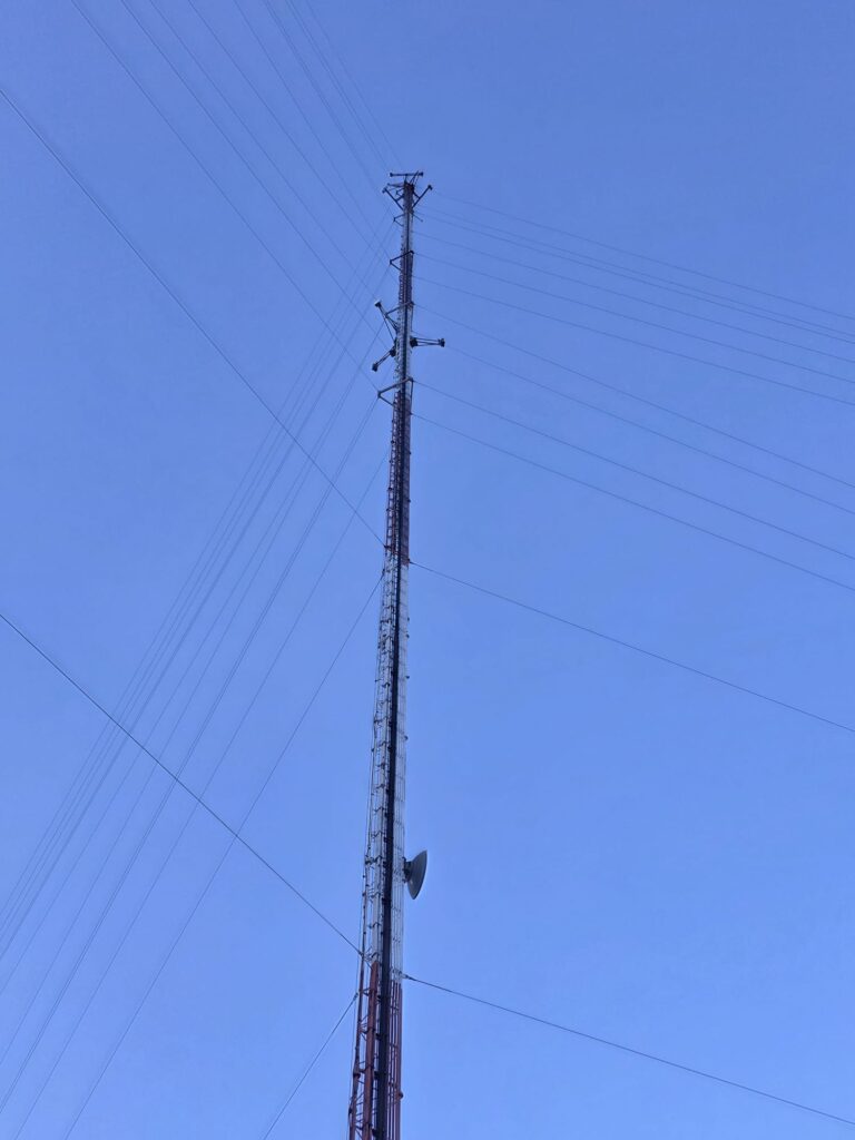 Telecommunications tower field work
